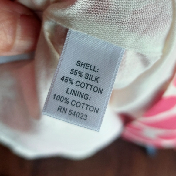 Banana Republic pink/ fushia Polka dot dress size 10 - Picture 10 of 11